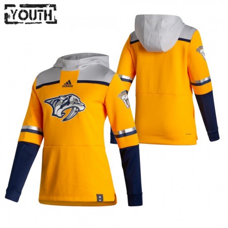 Lapsille NHL Nashville Predators Blank 2020-21 Reverse Retro Pullover Hooded Sweatshirt